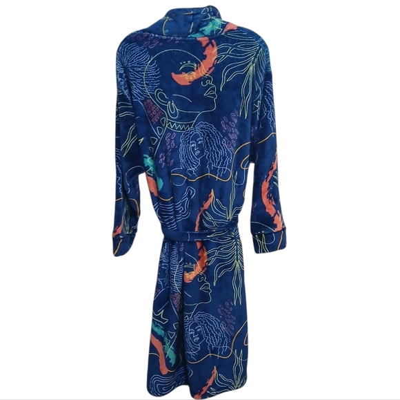 Izzy & Liv Colorful Patterned Robe Size Large - Picture 2 of 5